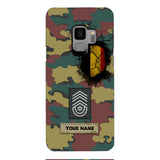 Personalized Belgium Army Veteran Camo Phone Case Printed 3C 0404