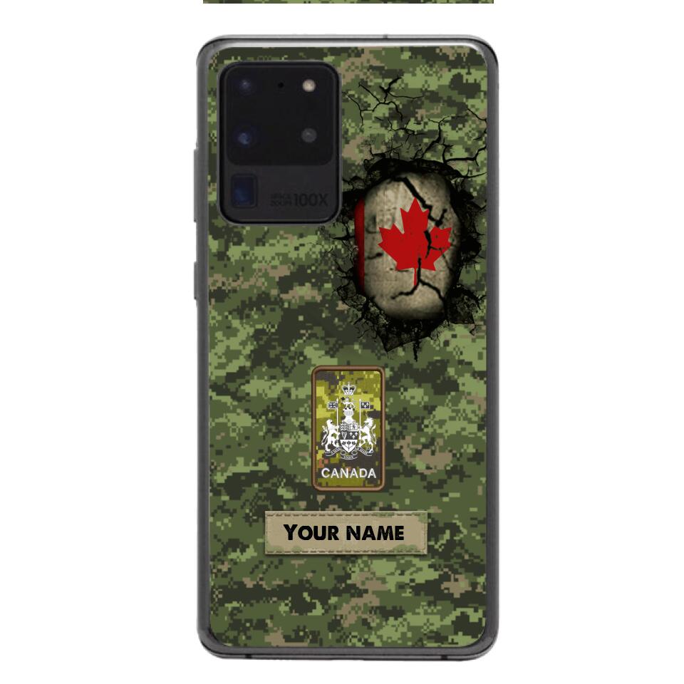 Personalized Canadian Army Camo Phone Case Printed 3C 0404