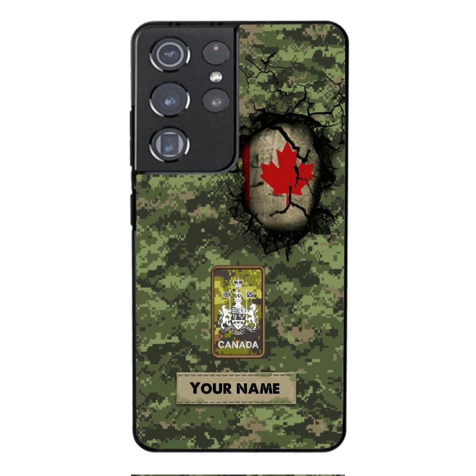 Personalized Canadian Army Camo Phone Case Printed 3C 0404