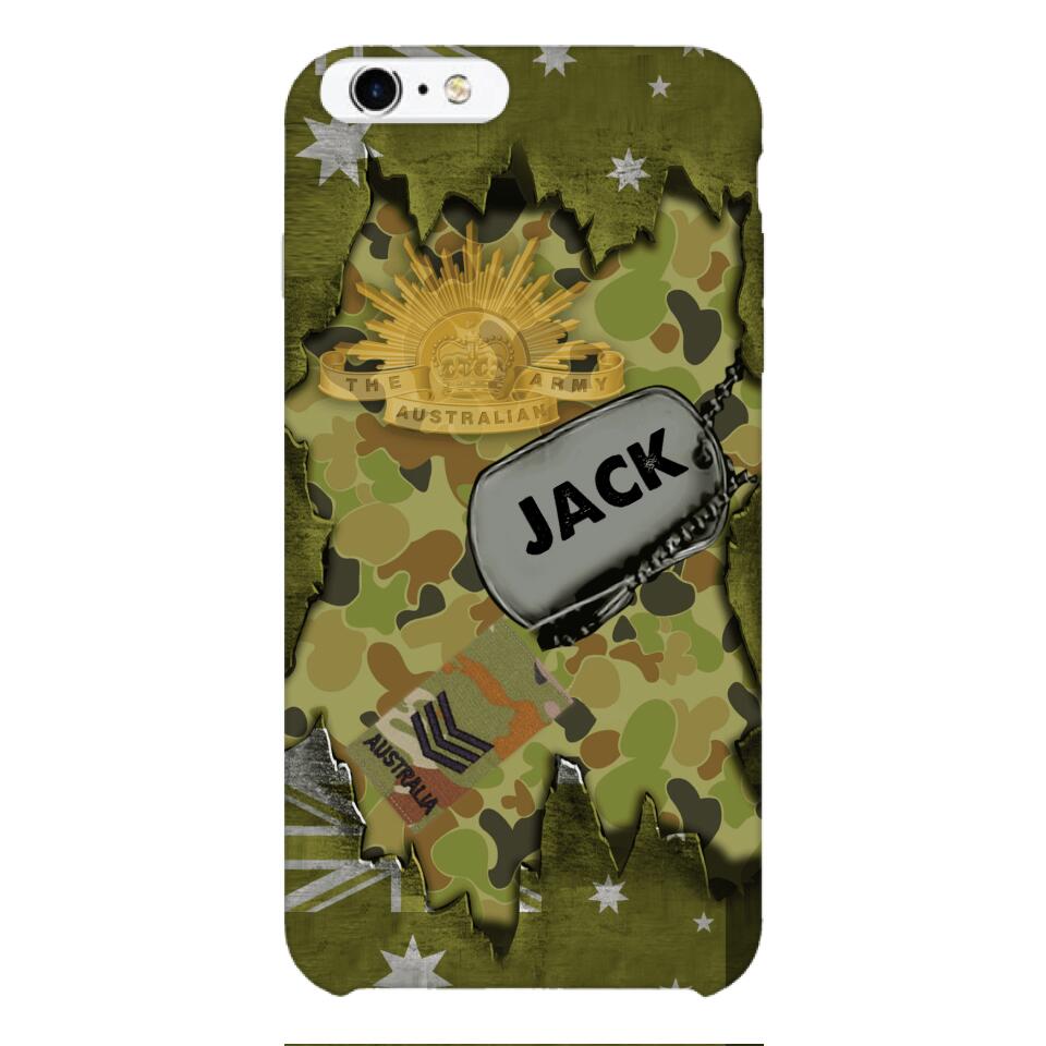 Personalized Austrian Soldier/Veterans Phone Case Printed T3Q 0404