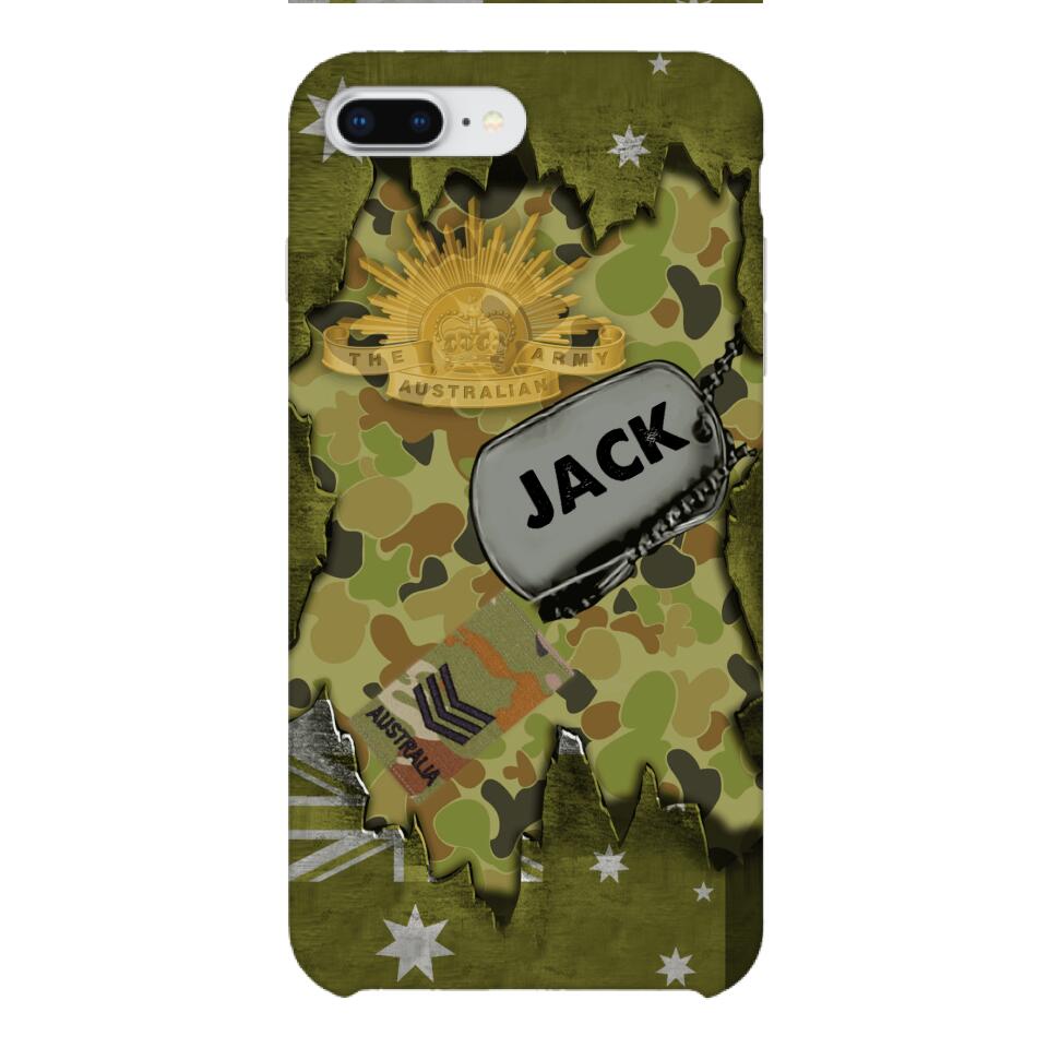 Personalized Austrian Soldier/Veterans Phone Case Printed T3Q 0404