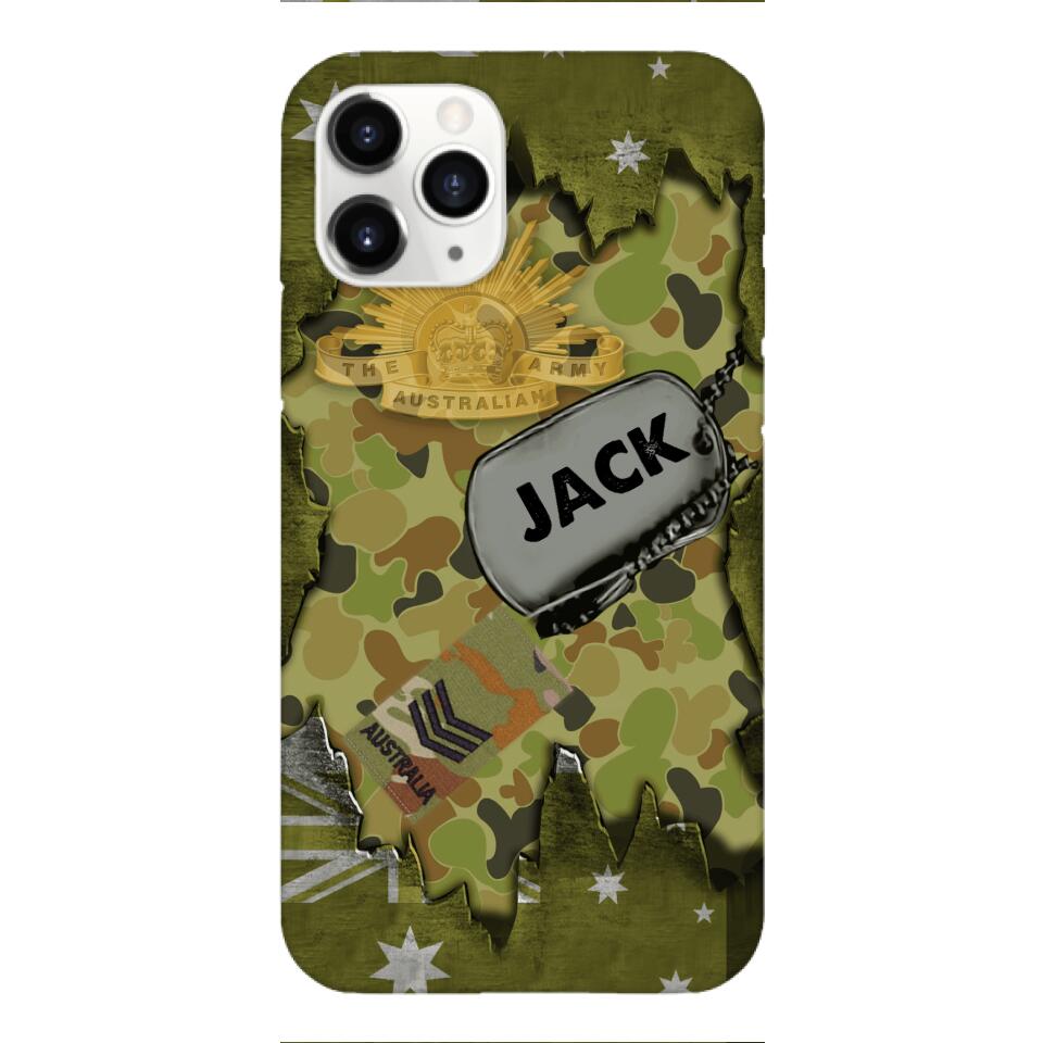 Personalized Austrian Soldier/Veterans Phone Case Printed T3Q 0404