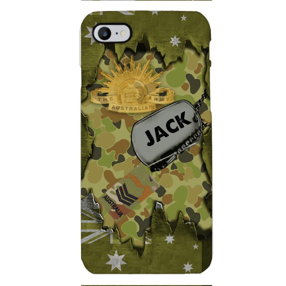 Personalized Austrian Soldier/Veterans Phone Case Printed T3Q 0404