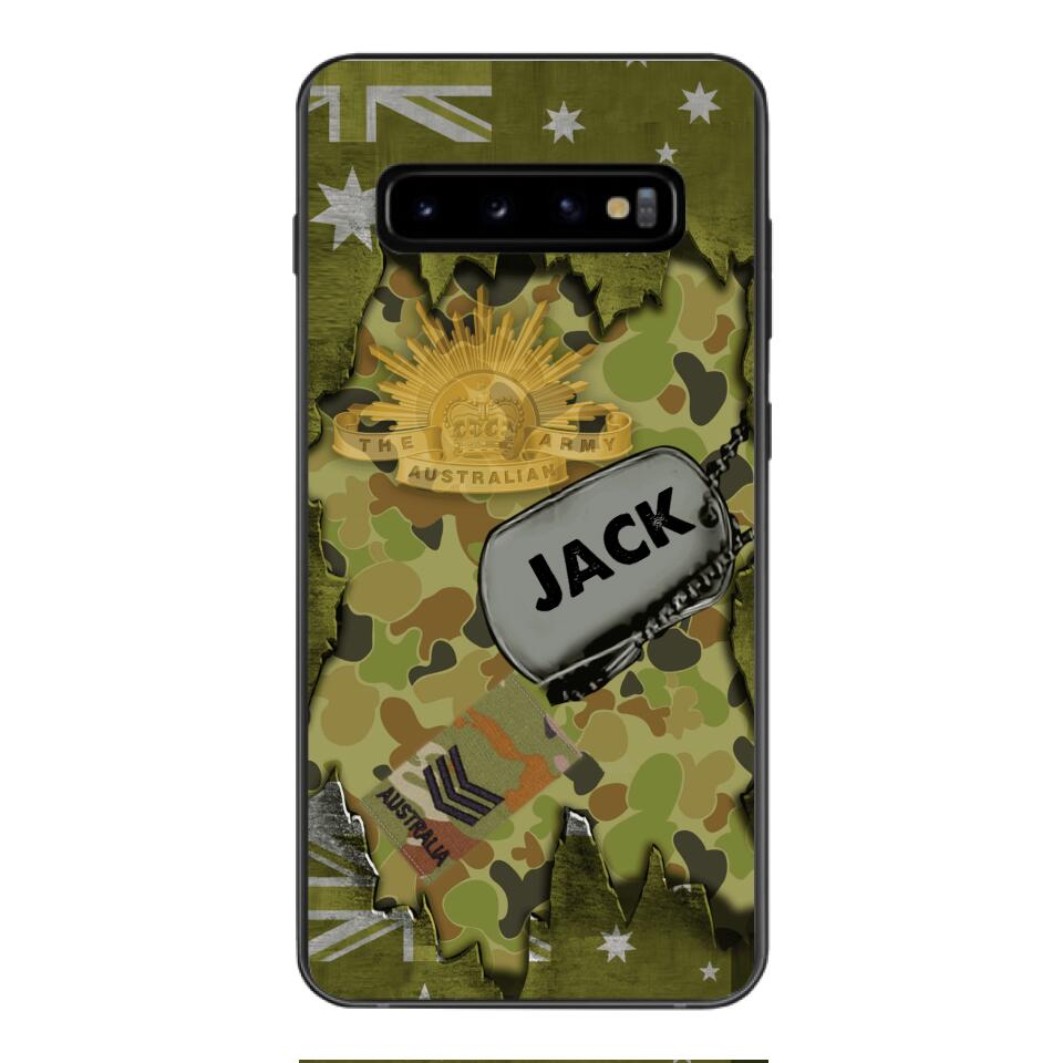Personalized Austrian Soldier/Veterans Phone Case Printed T3Q 0404