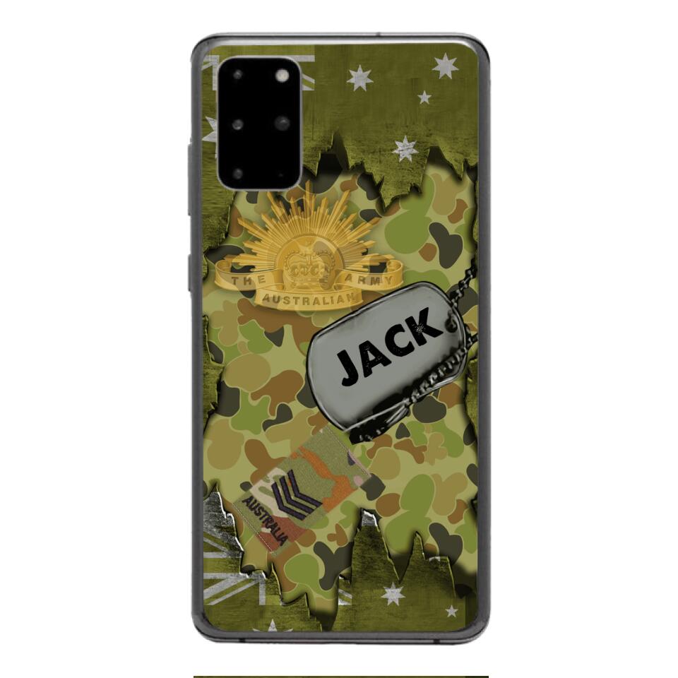 Personalized Austrian Soldier/Veterans Phone Case Printed T3Q 0404