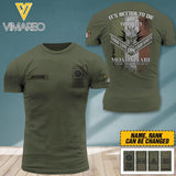PERSONALIZED IRISH SOLIDER ARMY WITH RANK IT'S BETTER TO DIE ON YOUR FEET TSHIRT PRINTED QTDT0504