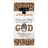 PERSONALIZED MONTH GIRL LEOPARD PHONECASE 3T 0504