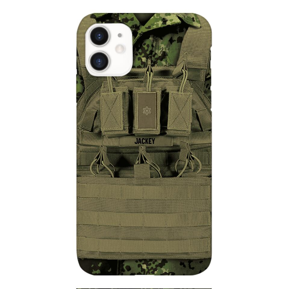 Personalized Danish Soldier Phone Case Printed 22APR-DT05