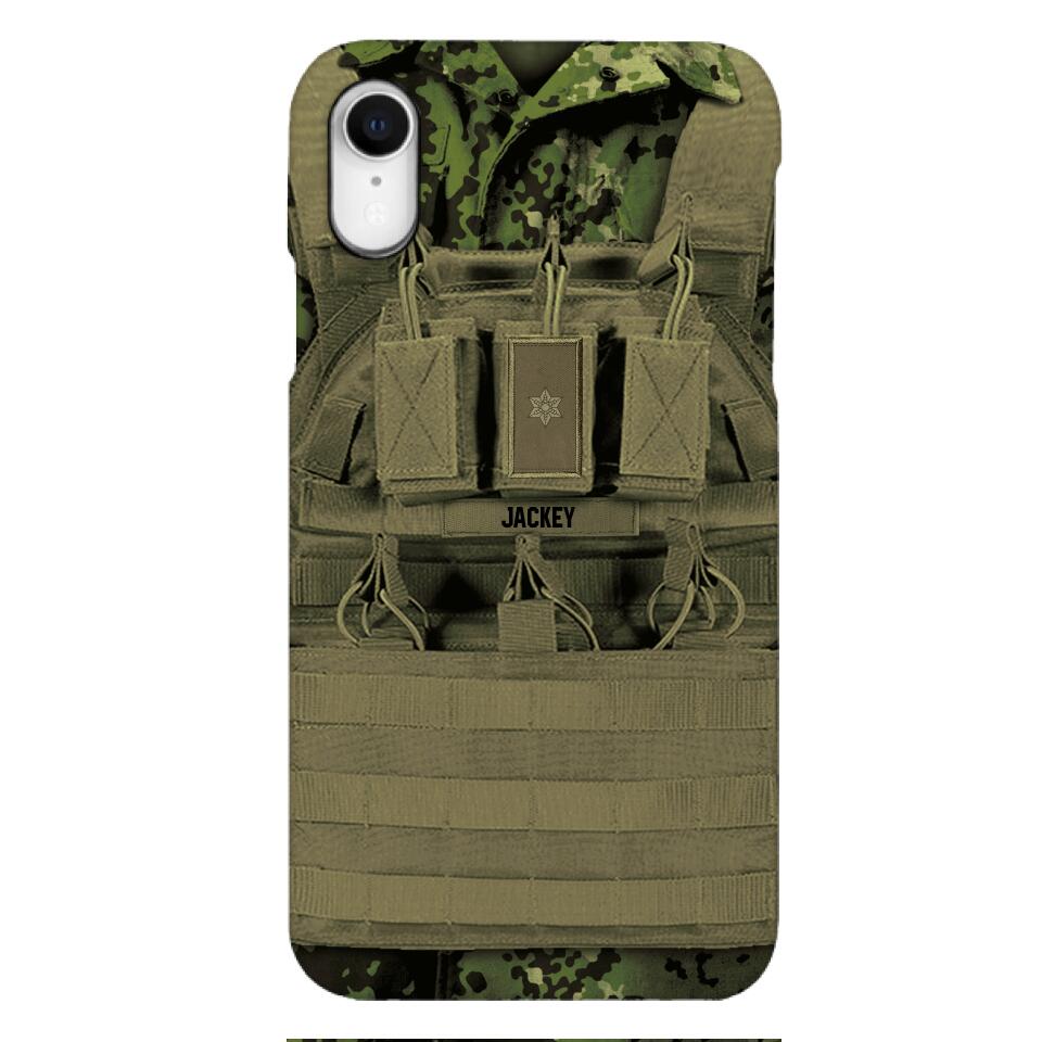 Personalized Danish Soldier Phone Case Printed 22APR-DT05