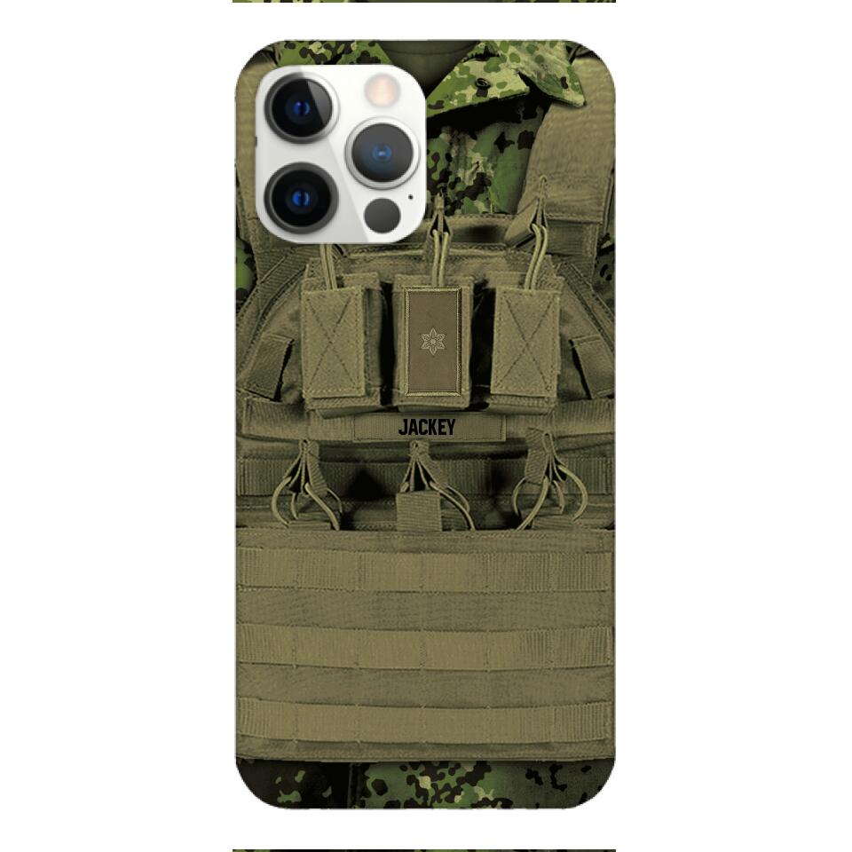 Personalized Danish Soldier Phone Case Printed 22APR-DT05