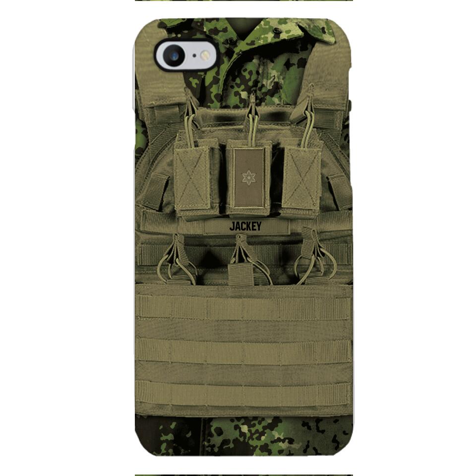 Personalized Danish Soldier Phone Case Printed 22APR-DT05