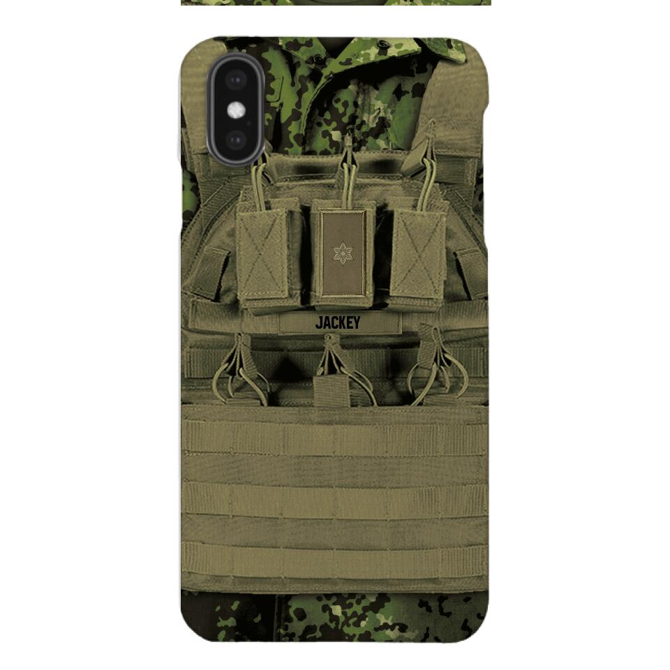 Personalized Danish Soldier Phone Case Printed 22APR-DT05