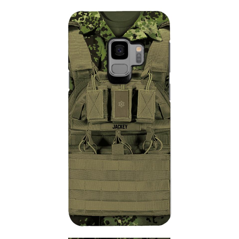 Personalized Danish Soldier Phone Case Printed 22APR-DT05