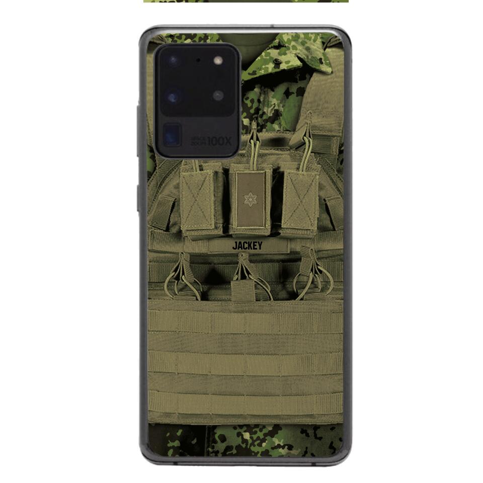 Personalized Danish Soldier Phone Case Printed 22APR-DT05
