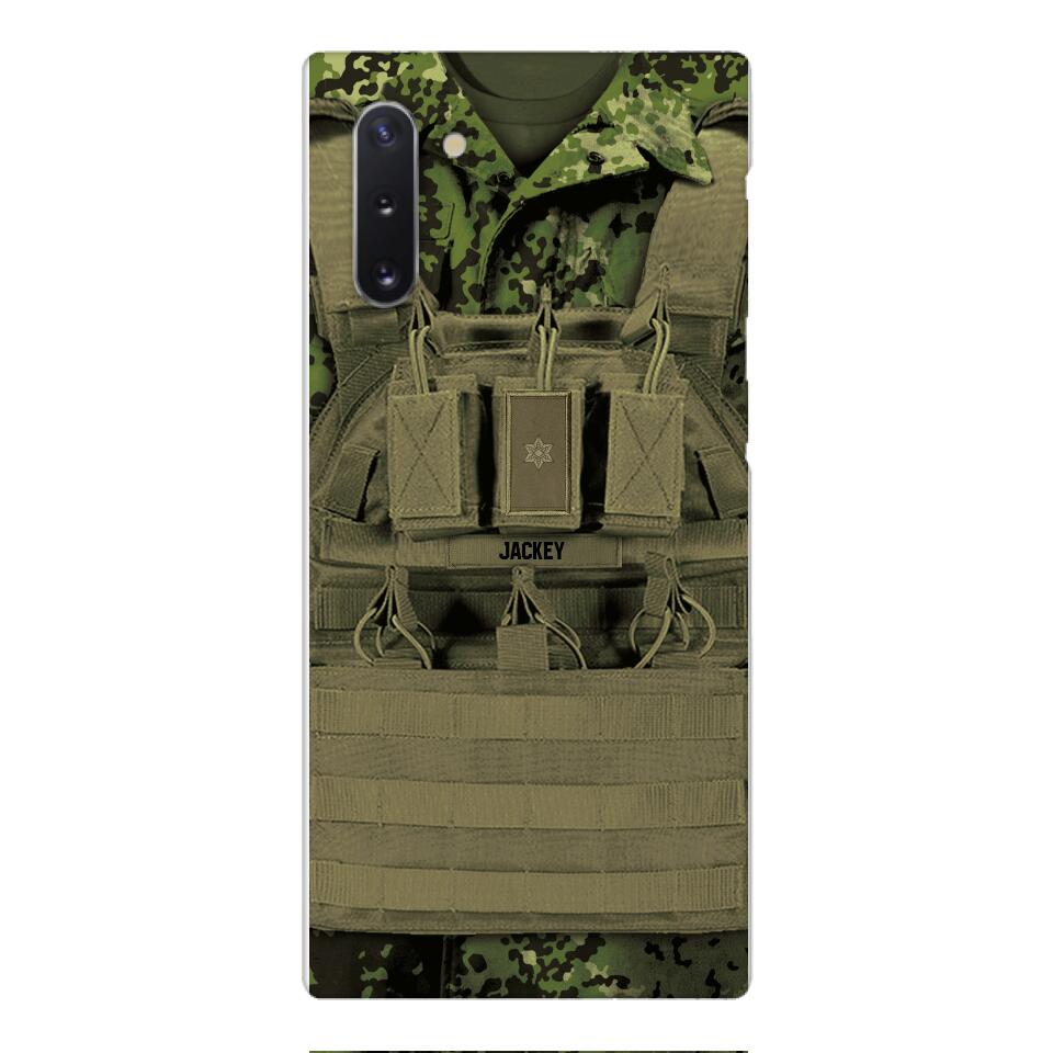 Personalized Danish Soldier Phone Case Printed 22APR-DT05