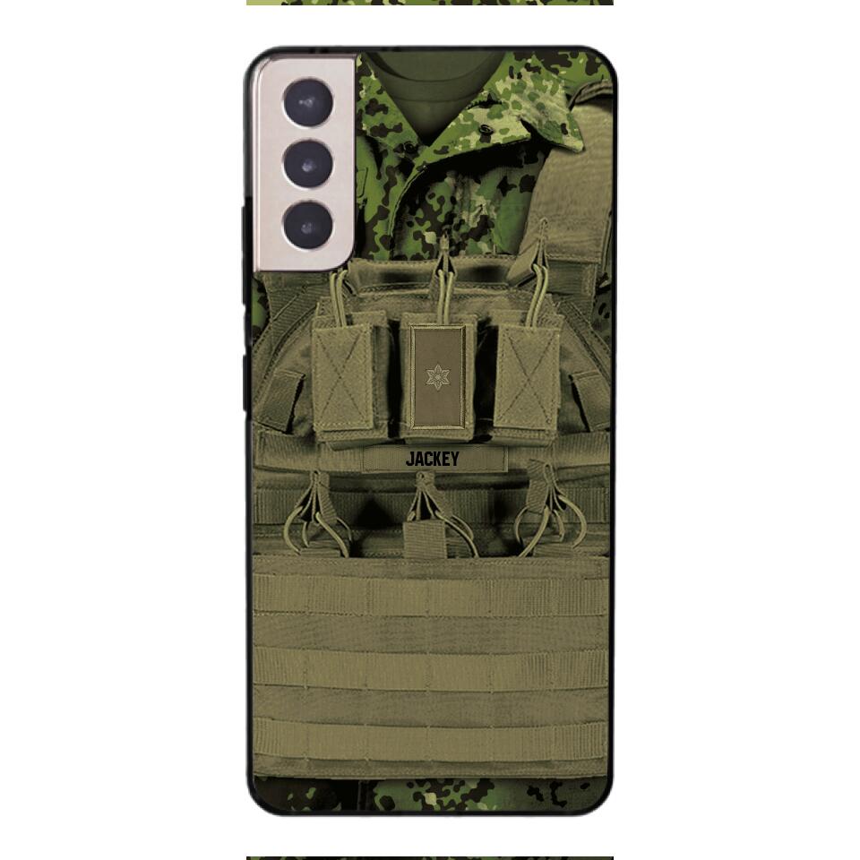 Personalized Danish Soldier Phone Case Printed 22APR-DT05