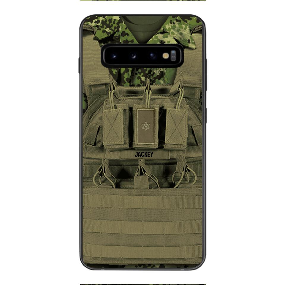 Personalized Danish Soldier Phone Case Printed 22APR-DT05
