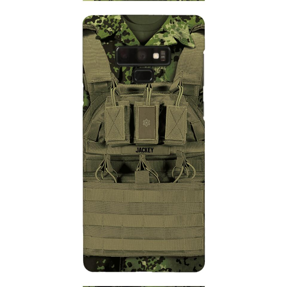Personalized Danish Soldier Phone Case Printed 22APR-DT05