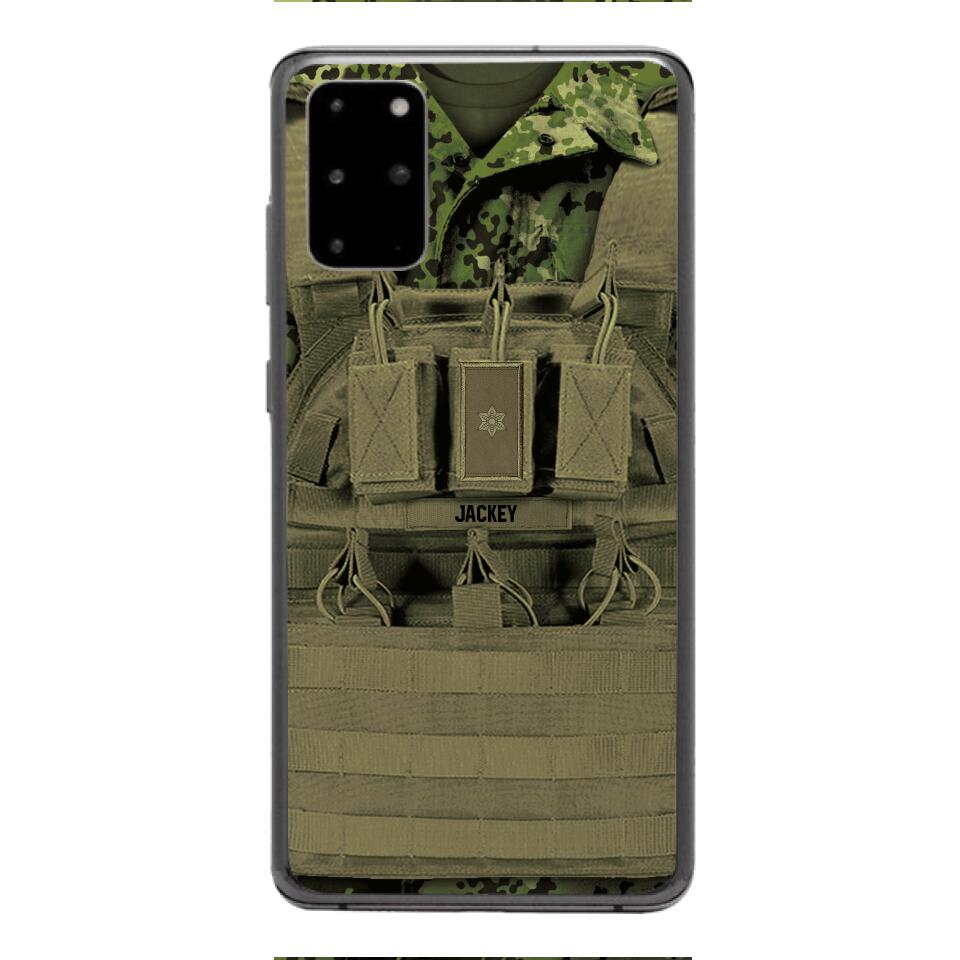 Personalized Danish Soldier Phone Case Printed 22APR-DT05