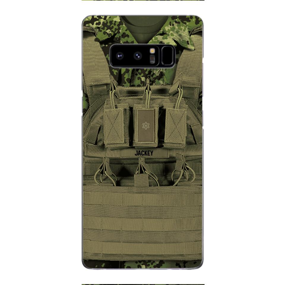 Personalized Danish Soldier Phone Case Printed 22APR-DT05