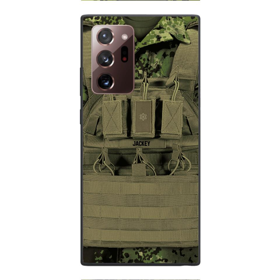 Personalized Danish Soldier Phone Case Printed 22APR-DT05