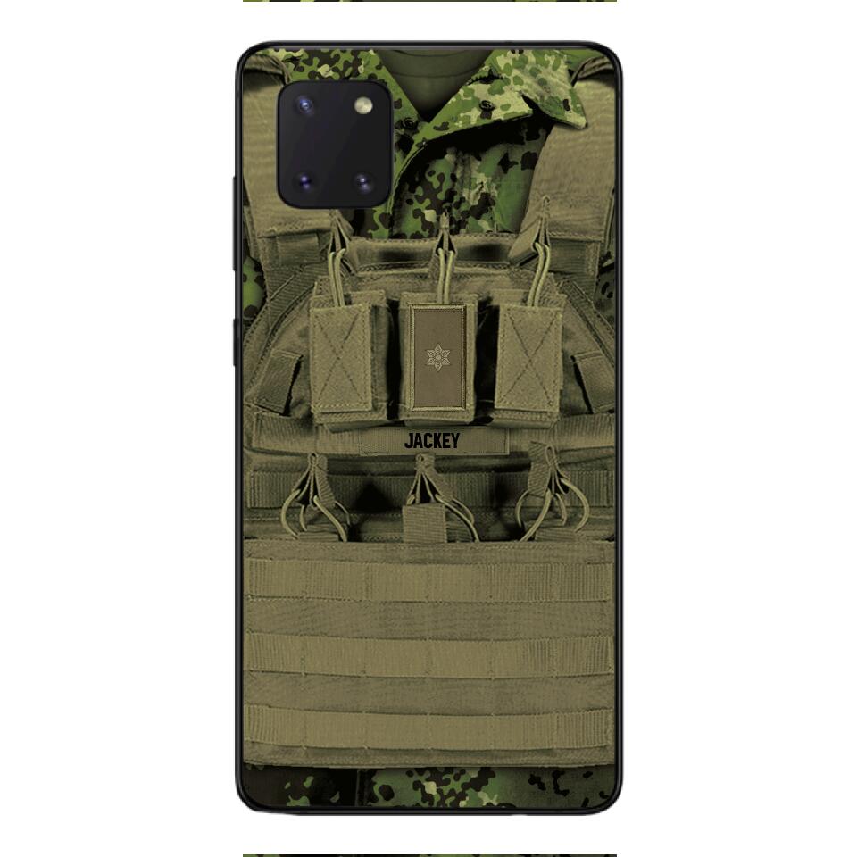 Personalized Danish Soldier Phone Case Printed 22APR-DT05