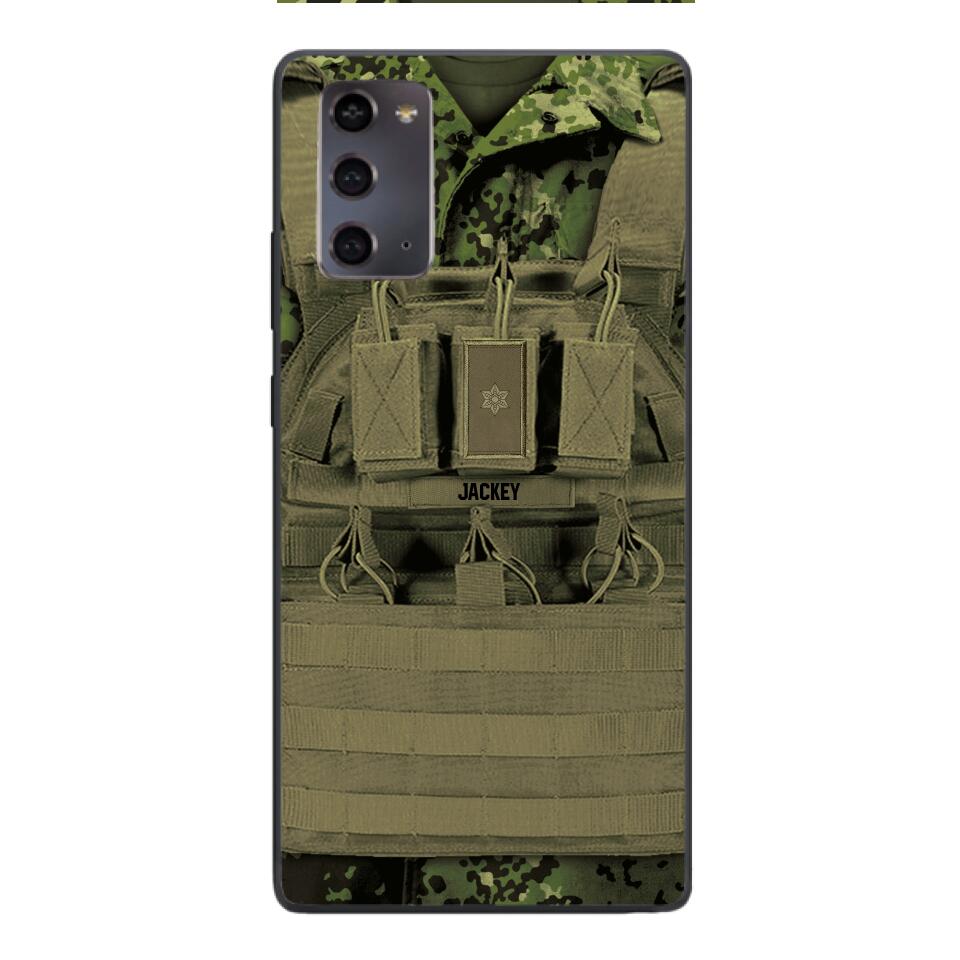 Personalized Danish Soldier Phone Case Printed 22APR-DT05