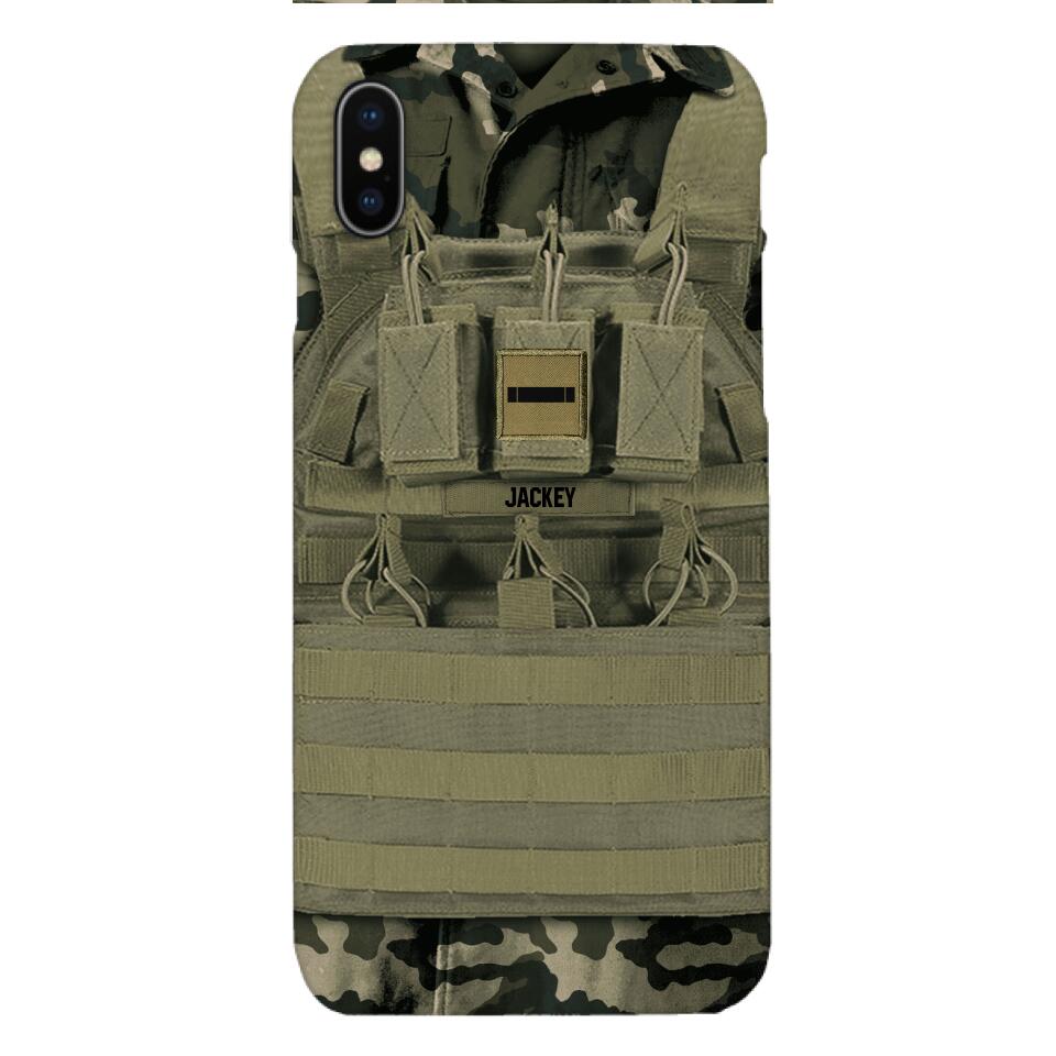 Personalized French Soldier Phone Case Printed 22APR-DT05