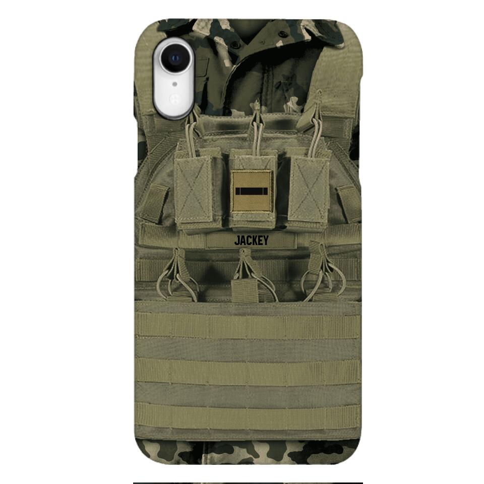 Personalized French Soldier Phone Case Printed 22APR-DT05