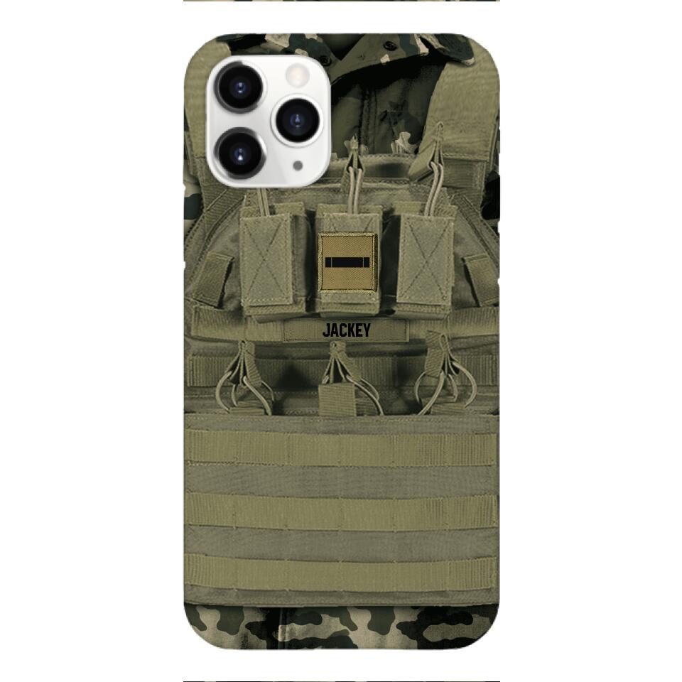 Personalized French Soldier Phone Case Printed 22APR-DT05