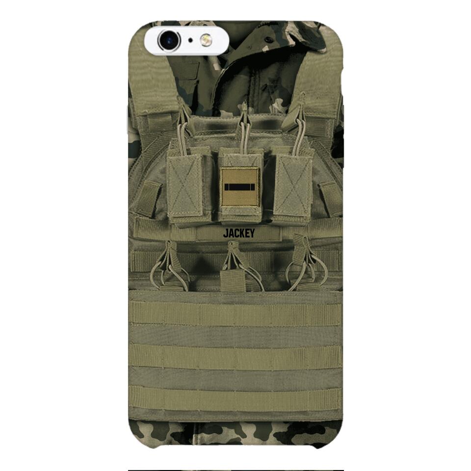 Personalized French Soldier Phone Case Printed 22APR-DT05