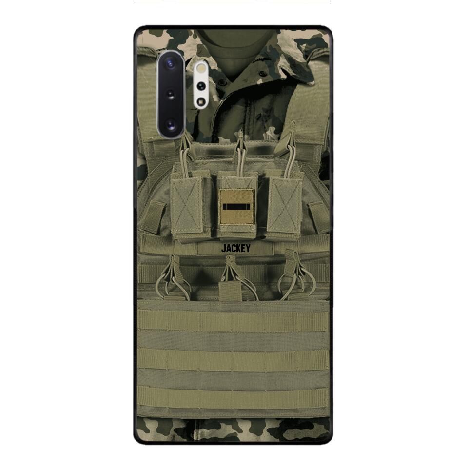 Personalized French Soldier Phone Case Printed 22APR-DT05