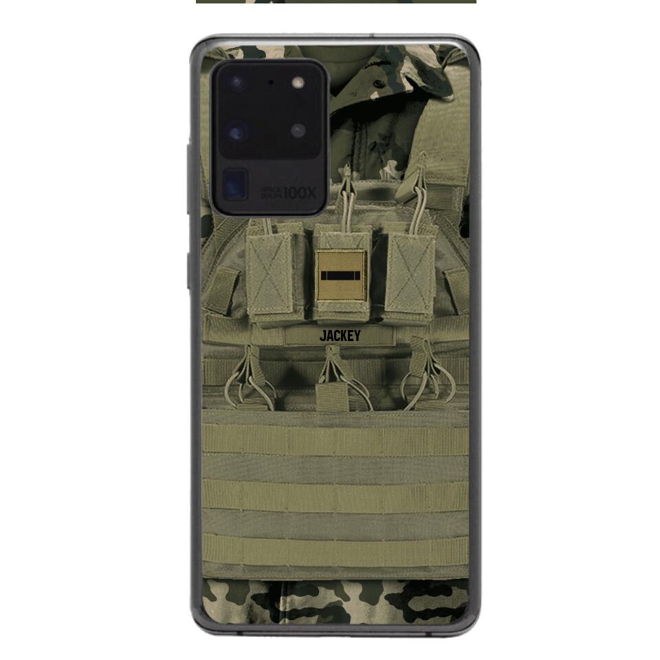 Personalized French Soldier Phone Case Printed 22APR-DT05