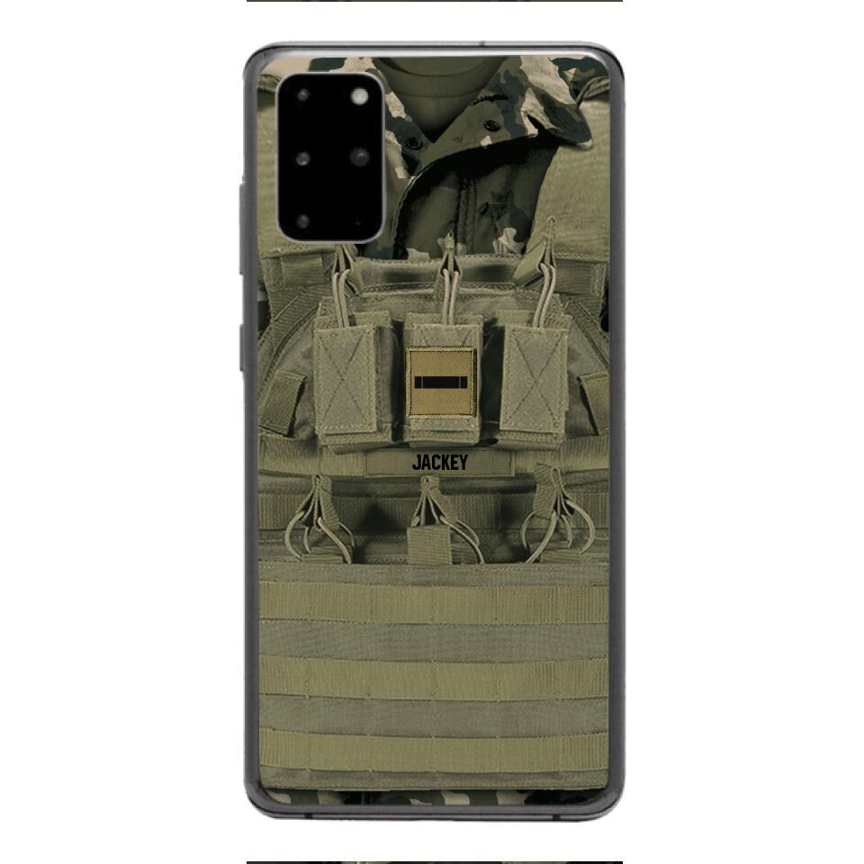 Personalized French Soldier Phone Case Printed 22APR-DT05