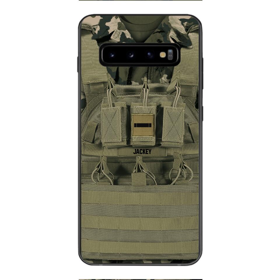 Personalized French Soldier Phone Case Printed 22APR-DT05