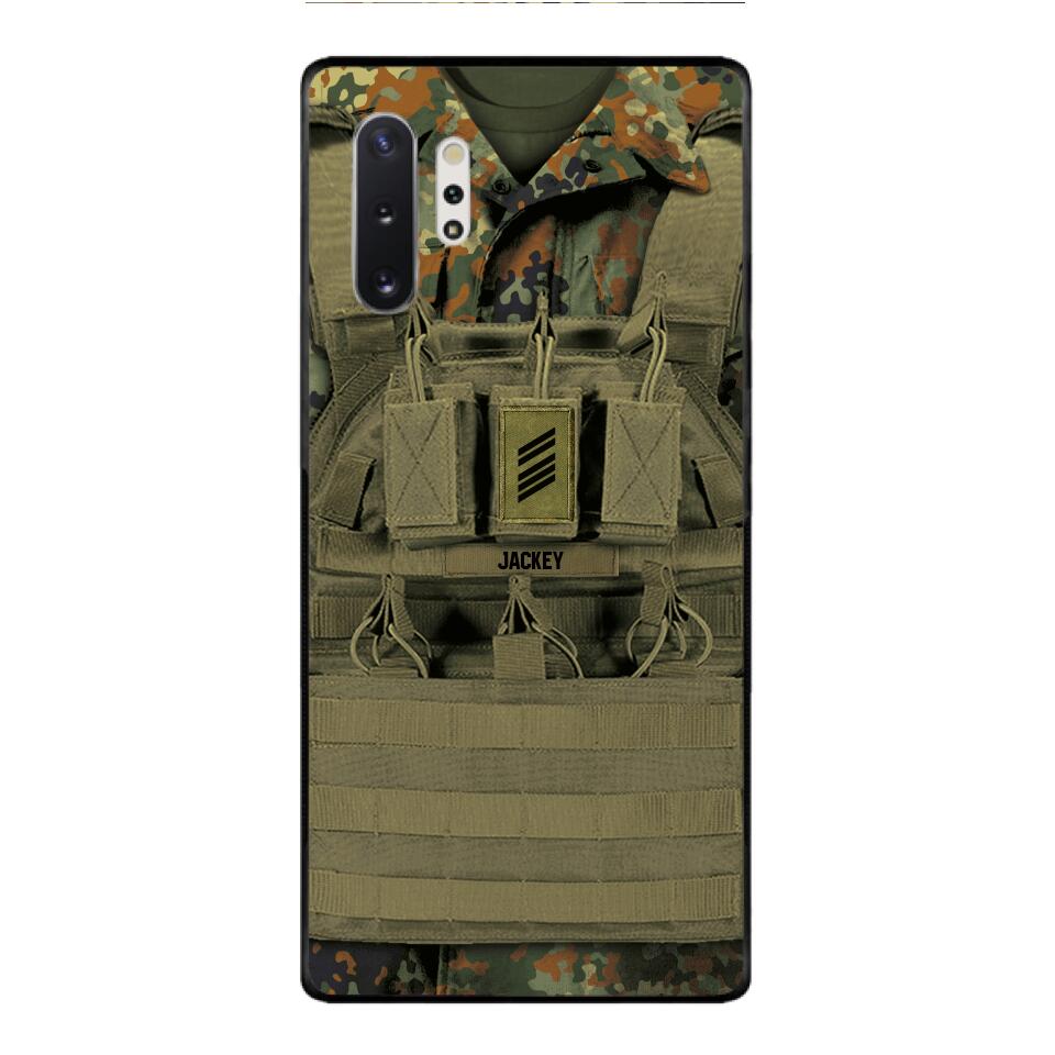 Personalized German Soldier Phone Case Printed 22APR-DT05