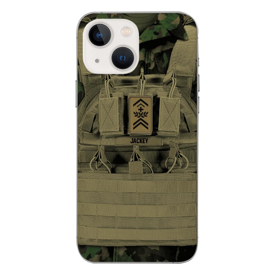 Personalized Swiss Soldier Phone Case Printed 22APR-DT05