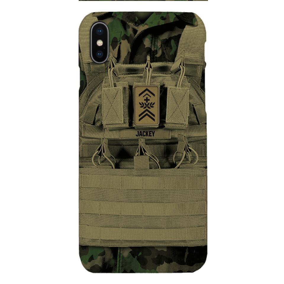 Personalized Swiss Soldier Phone Case Printed 22APR-DT05