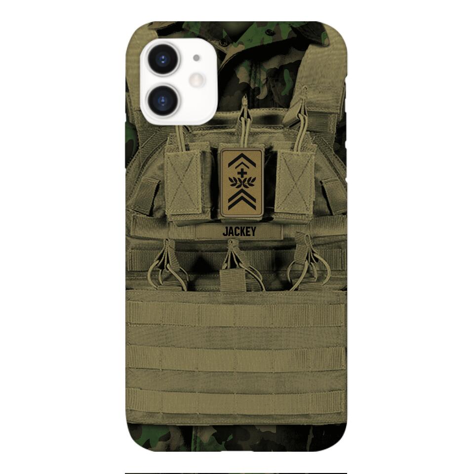 Personalized Swiss Soldier Phone Case Printed 22APR-DT05