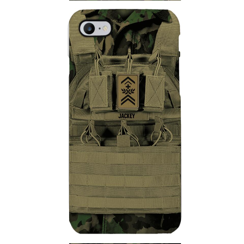 Personalized Swiss Soldier Phone Case Printed 22APR-DT05