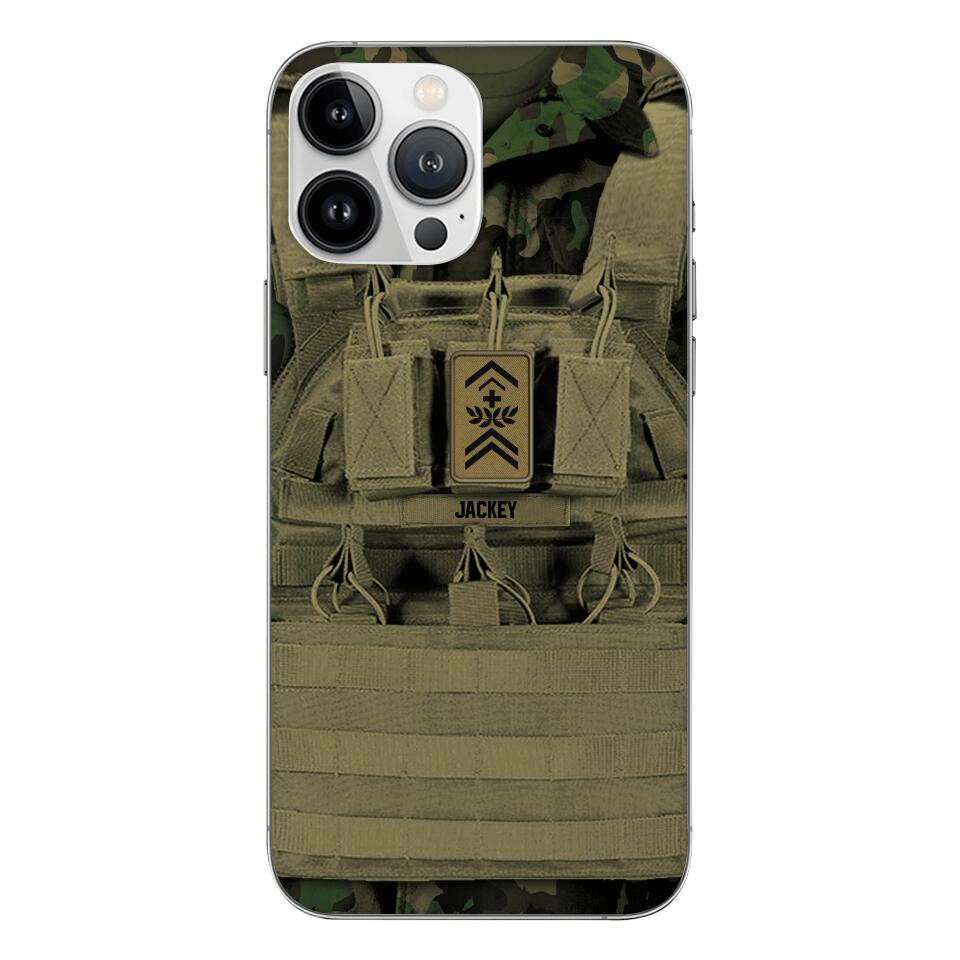 Personalized Swiss Soldier Phone Case Printed 22APR-DT05