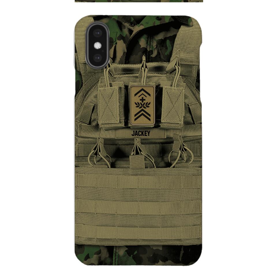 Personalized Swiss Soldier Phone Case Printed 22APR-DT05