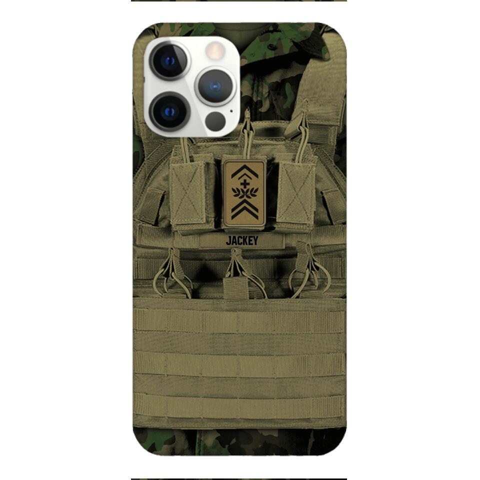 Personalized Swiss Soldier Phone Case Printed 22APR-DT05