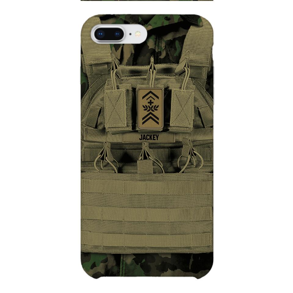 Personalized Swiss Soldier Phone Case Printed 22APR-DT05