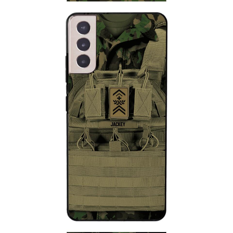Personalized Swiss Soldier Phone Case Printed 22APR-DT05