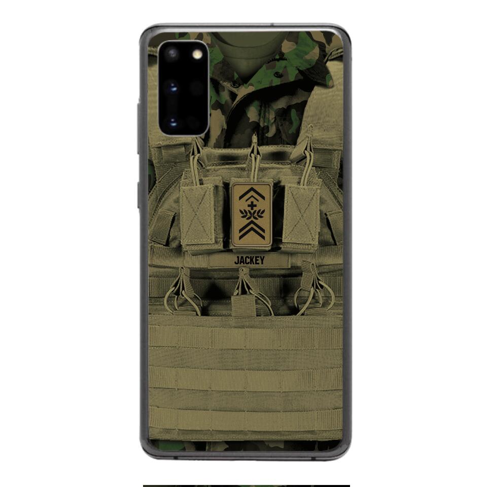 Personalized Swiss Soldier Phone Case Printed 22APR-DT05
