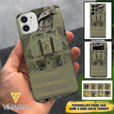 Personalized U.S Soldier Phone Case Printed 22APR-DT05