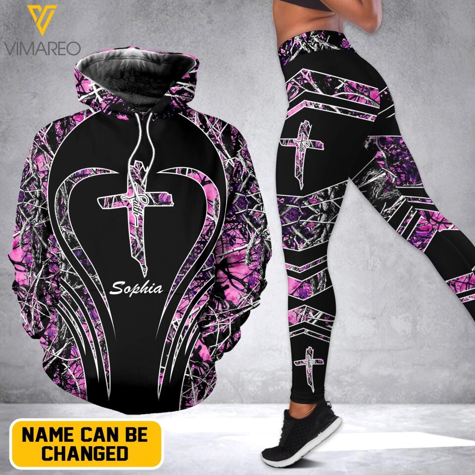 PERSONALIZED GOD CHRIST HOODIE AND LEGGING PRINTED QTVQ0404