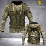 PERSONALIZED U.K VETERAN CAMO HOODIE 3D PRINTED QTDT0504