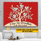 PERSONALIZED I LOVE MY GRANDKID CANVAS 3C 0604